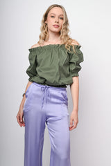 Top con spalle scoperte