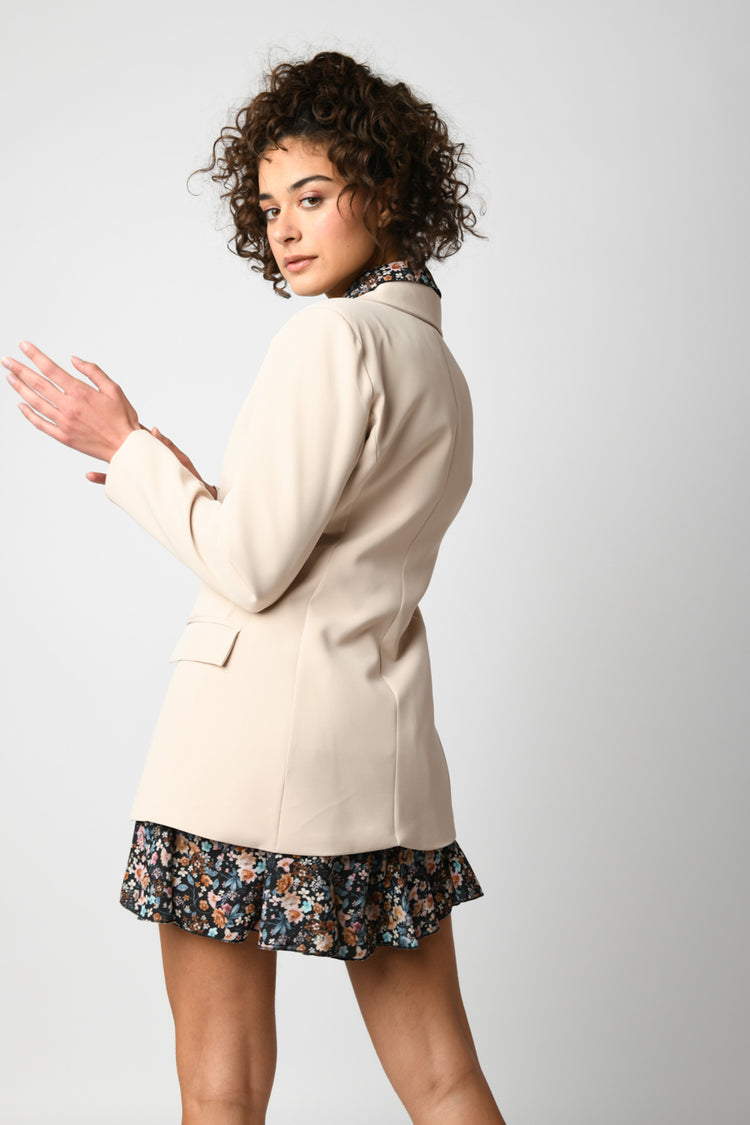 Blazer lungo doppiopetto