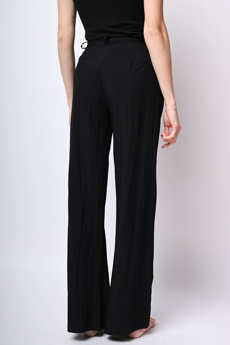 Pantaloni palazzo misto viscosa