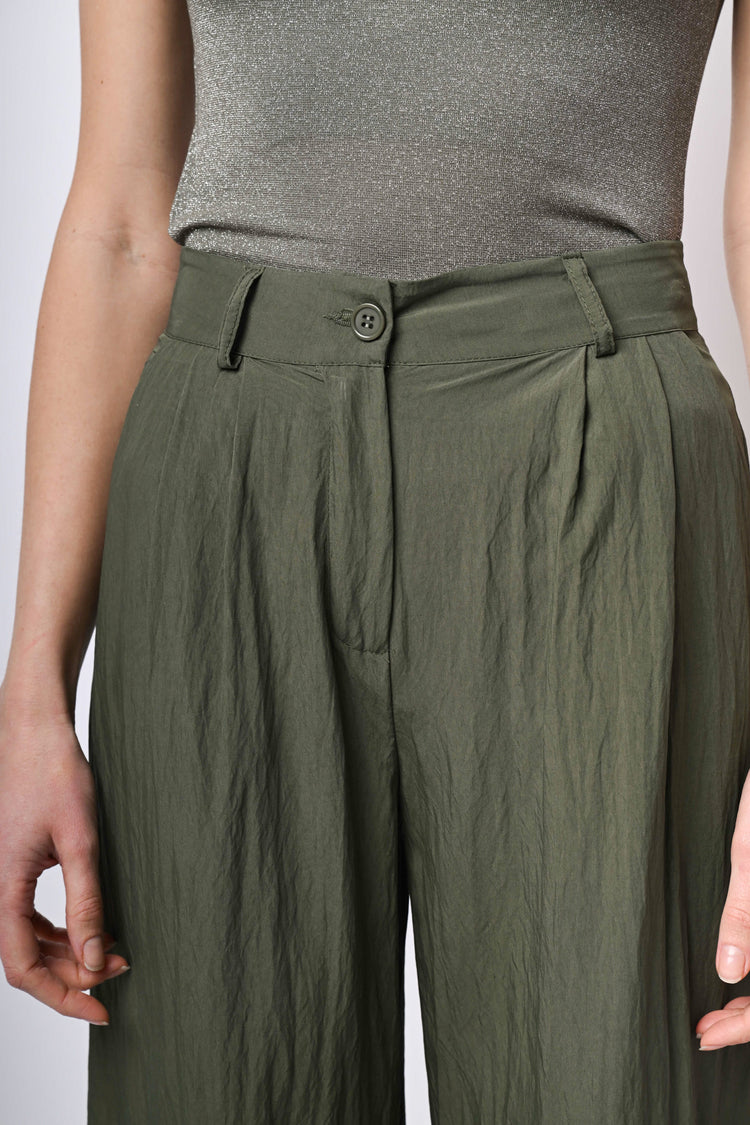 Pantaloni palazzo misto viscosa
