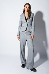 Blazer monopetto misto viscosa