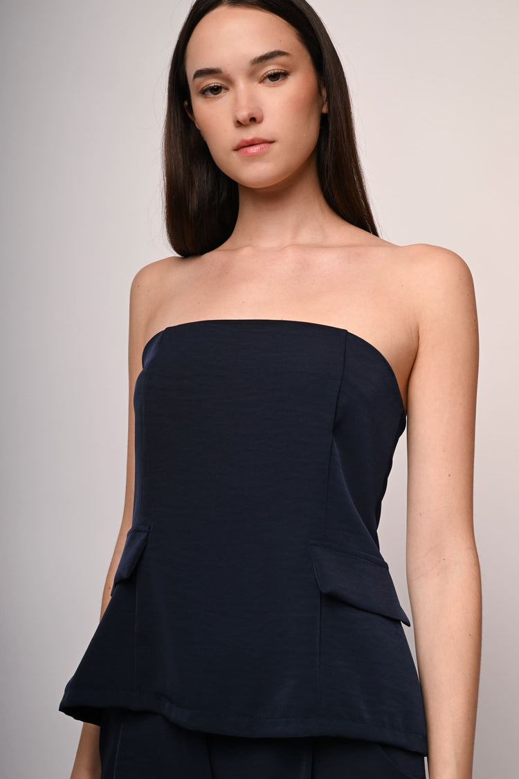Top a fascia con tasche