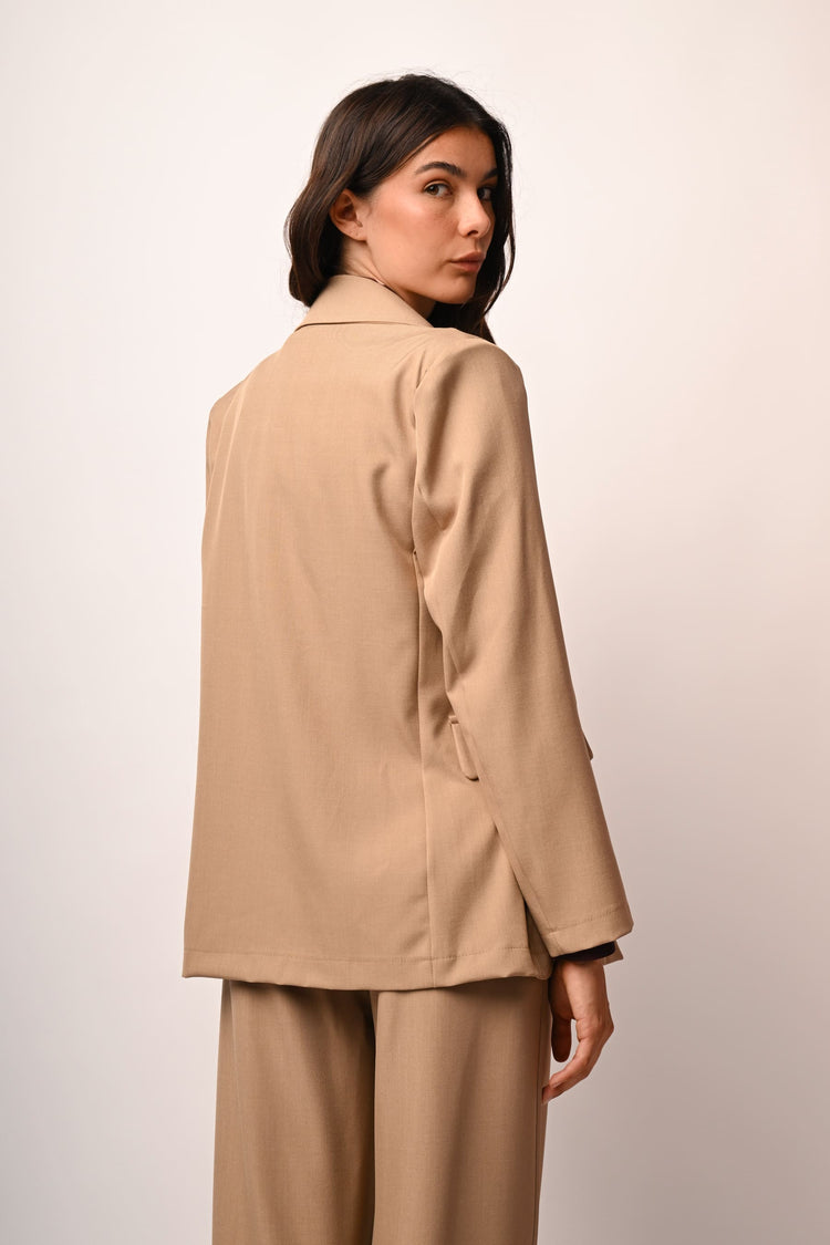 Blazer oversize effetto doppiopetto