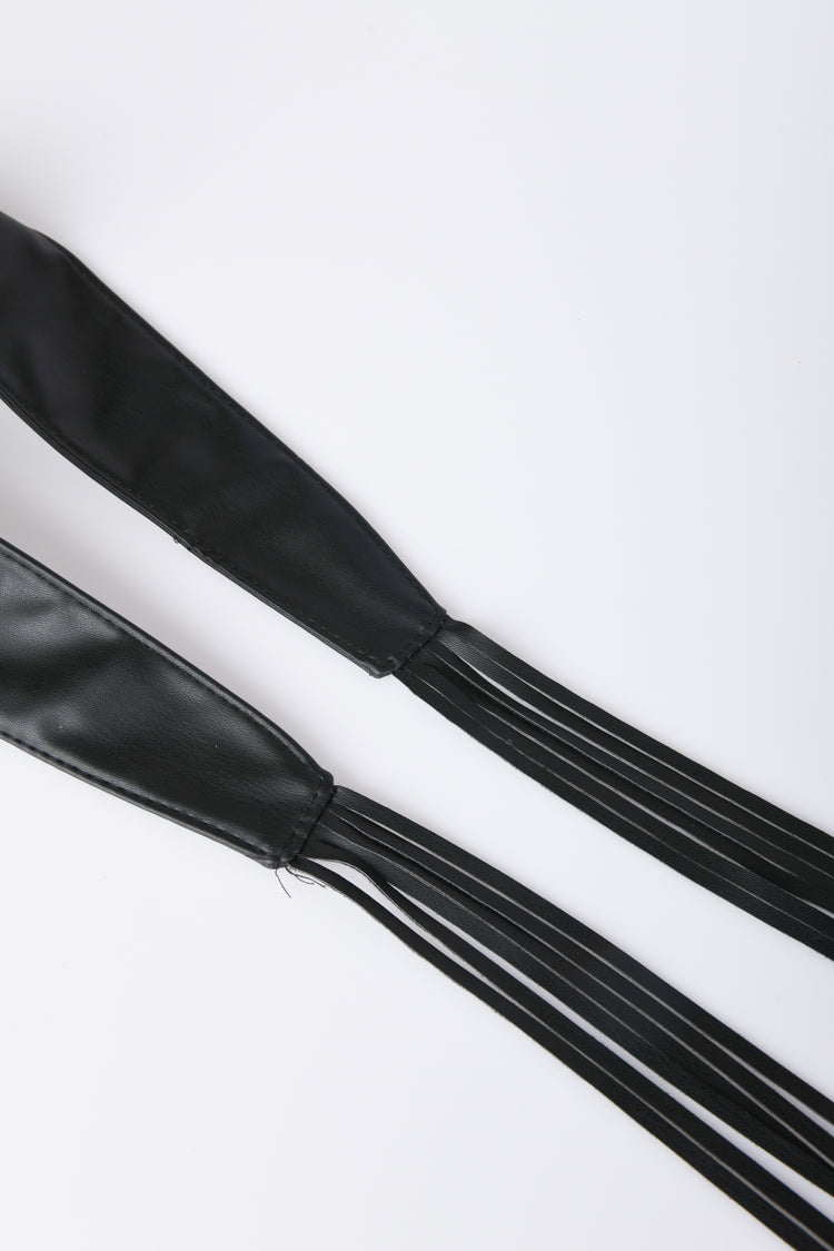Cintura a fascia con frange