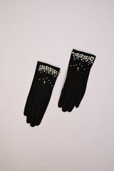 Guanti con perline decorative