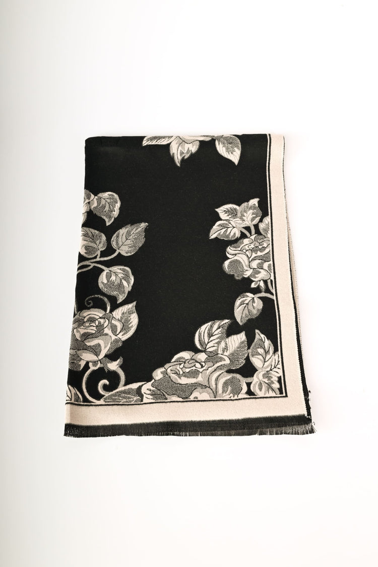 Sciarpa jacquard rose