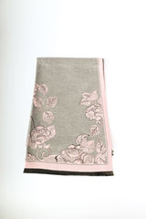 Sciarpa jacquard rose