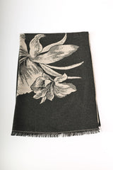 Sciarpa jacquard fiore