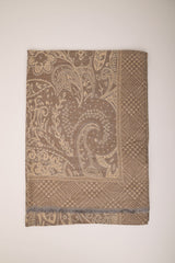 Sciarpa in jacquard paisley misto lana