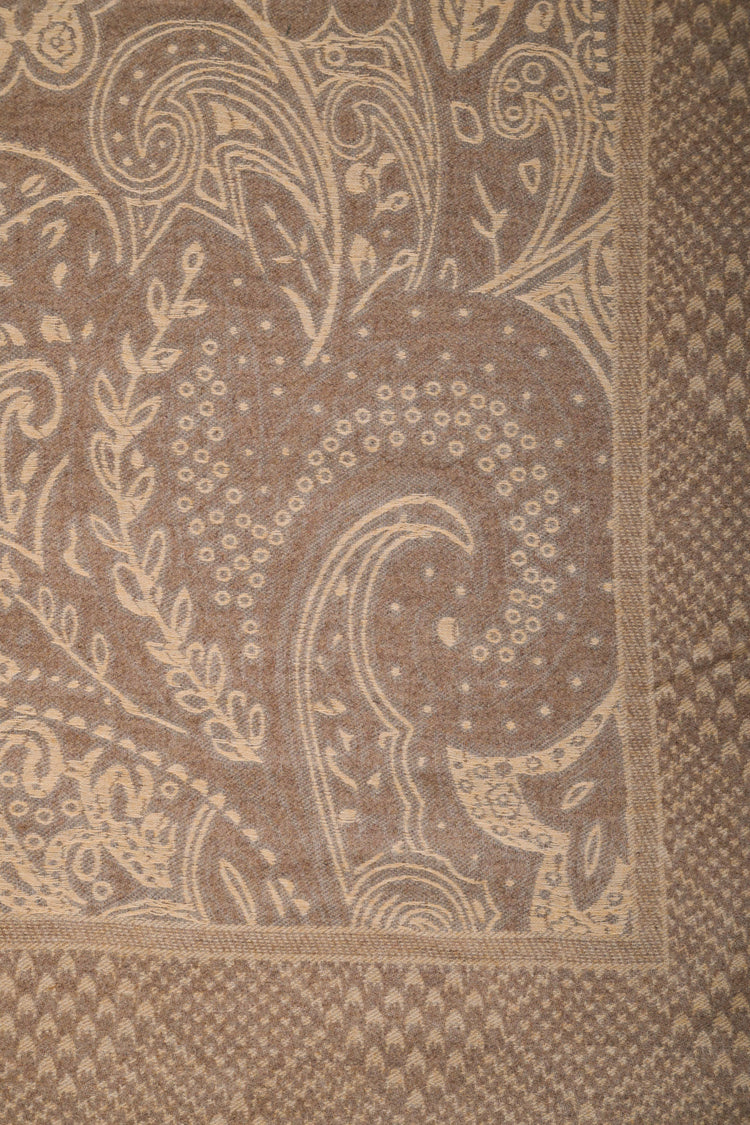 Sciarpa in jacquard paisley misto lana