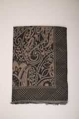 Sciarpa in jacquard paisley misto lana