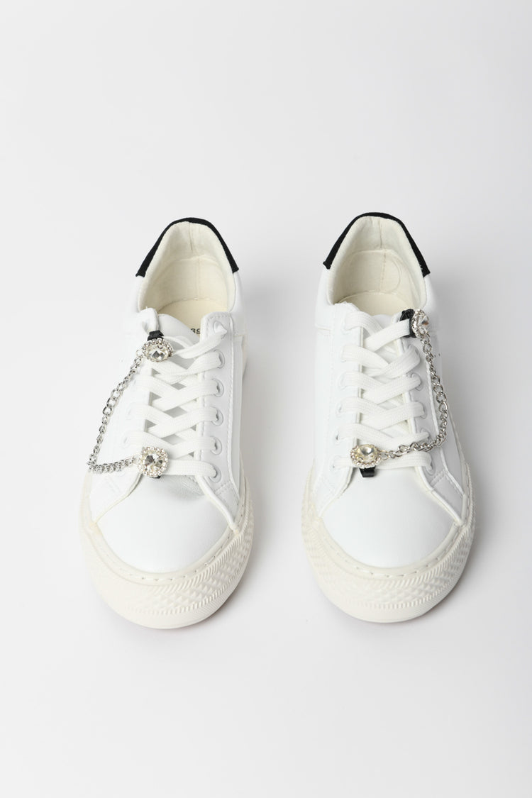 Sneakers con catena-gioiello