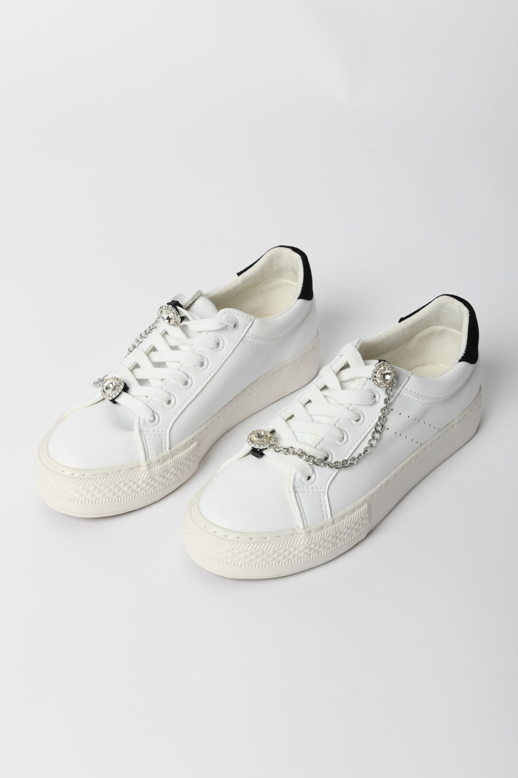 Sneakers con catena-gioiello