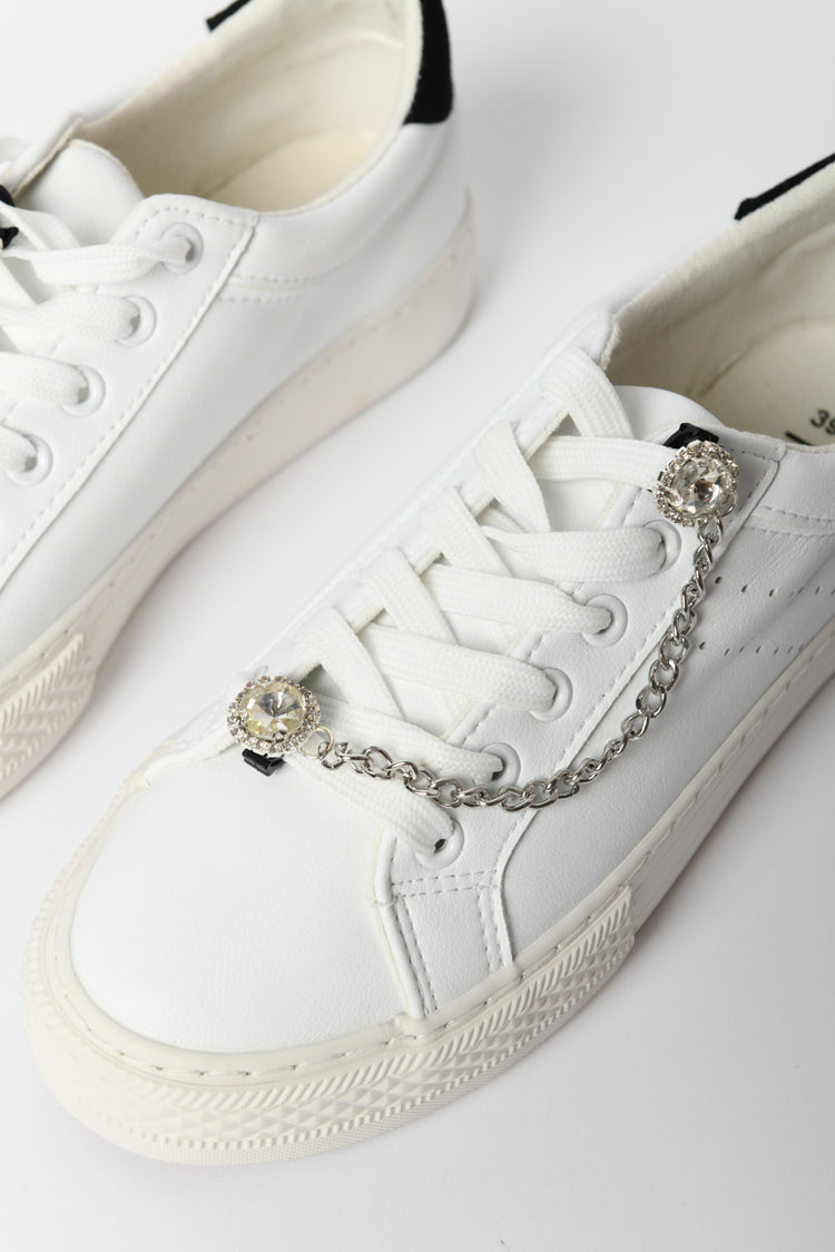 Sneakers con catena-gioiello